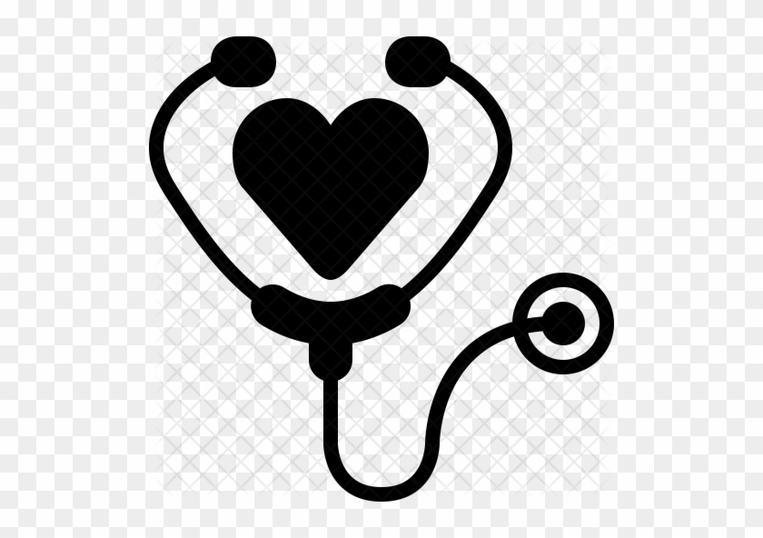 Stethoscope Icon - Png Of Stethoscope Heart #551938