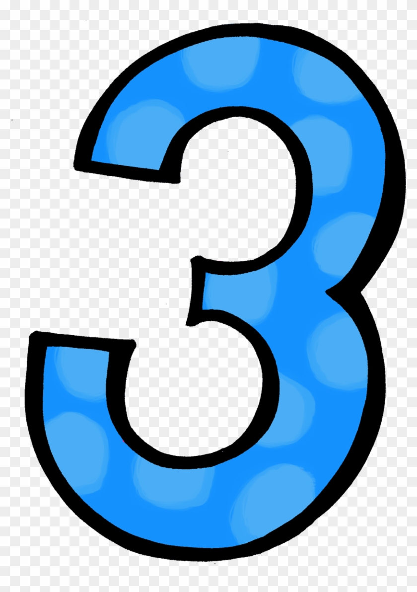 1st Grade 2nd Grade 3rd Grade - Blue Polka Dot Number 3 - Free Transparent  PNG Clipart Images Download