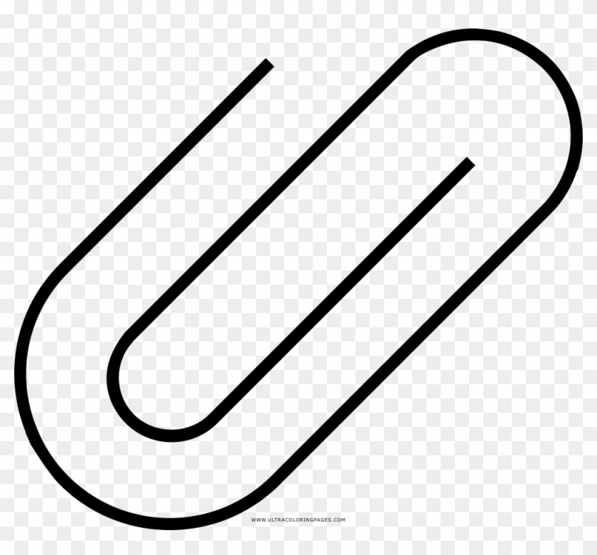 Paper Clip Coloring Page - Clip Para Colorear #552067