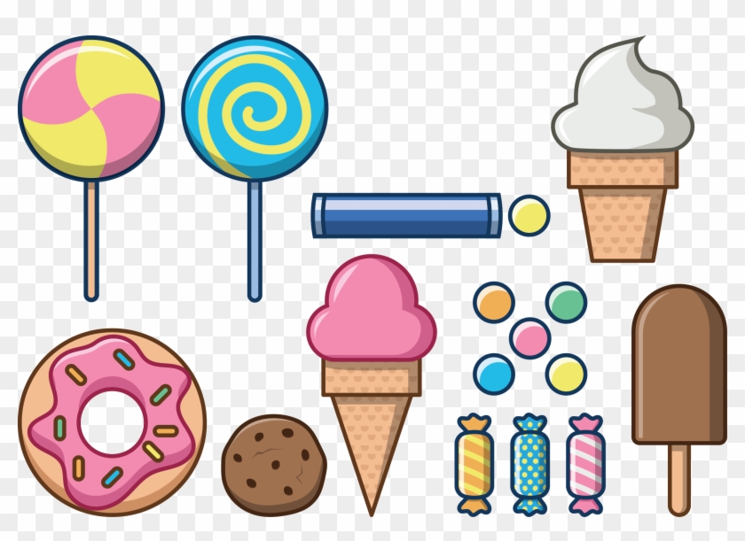 Doughnut Lollipop Euclidean Vector Clip Art - Doughnut Lollipop Euclidean Vector Clip Art #552306