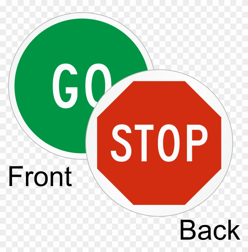 Go Stop 2 Sided Magnetic Status Labels, Sku Lb - Stop Sign #552327