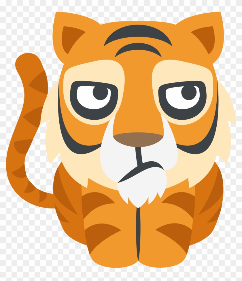 Pics Of Cartoon Tigers 8, Buy Clip Art - Tiger Emoji #552380