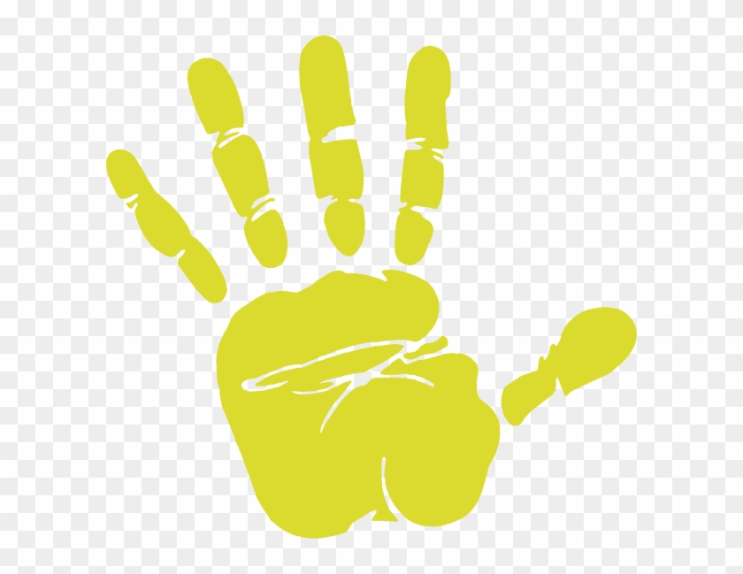 Handprint Clipart Gold - Hand Waving Goodbye Animation #552445