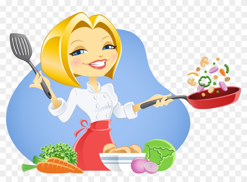 More From My Site - Cooking Lady Vector #552519