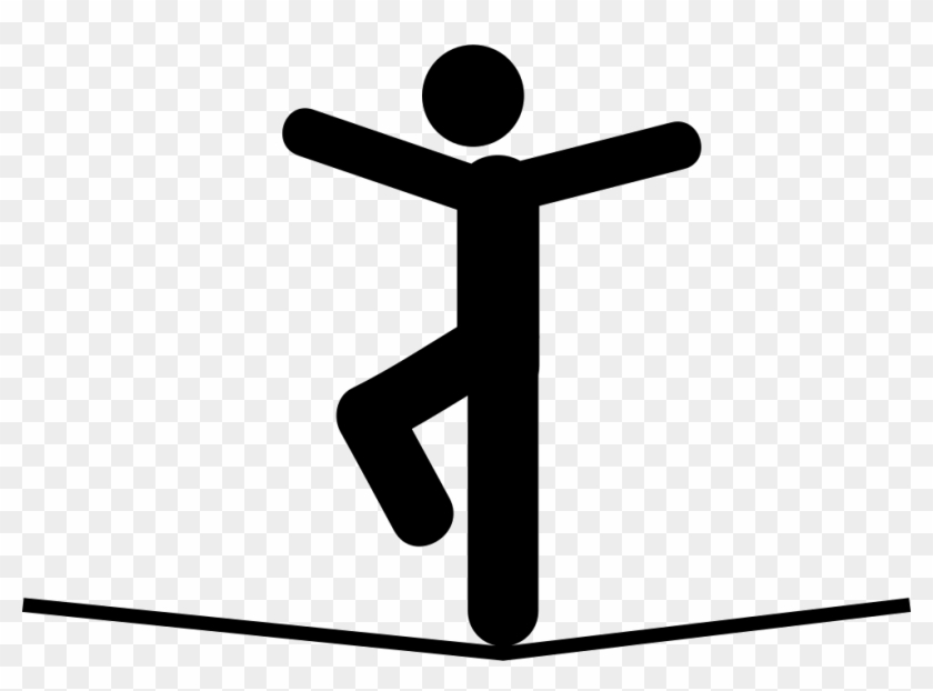 Quick Workout - Slackline - Stick Man Balance #552523