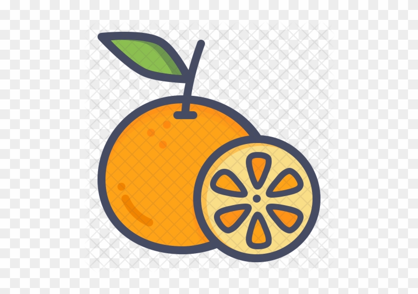 Orange Icon - Lemon Orange Icon Png #552632