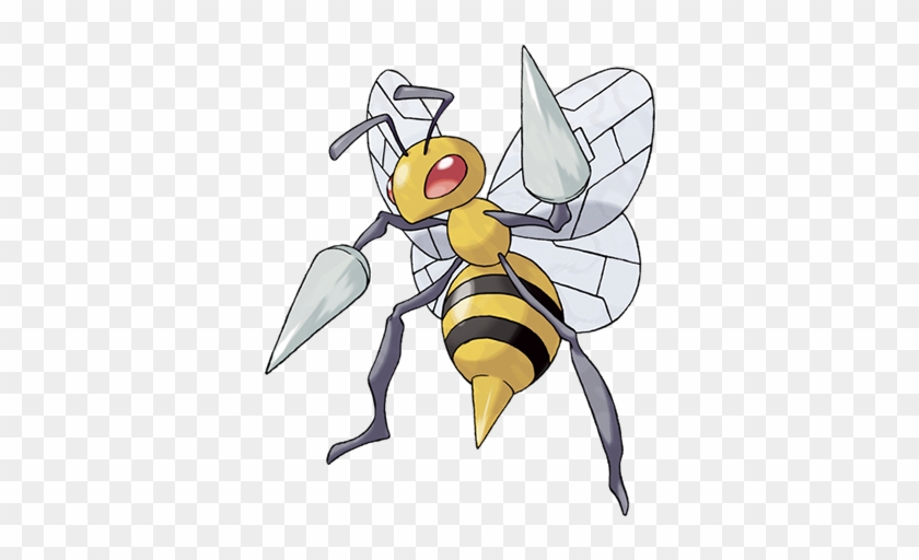 It Has Three Poisonous Stingers On Its Forelegs And - Pokemon Beedrill #552655
