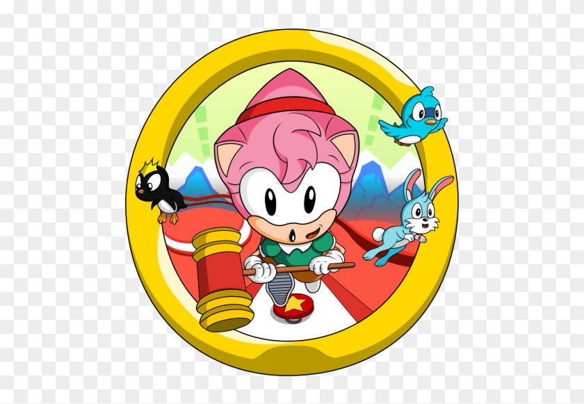 Sonic Mania Amy Rose - Cartoon #552742