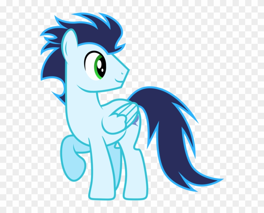 While Shinings Hair Has Shades Of Blue As Dose The - Mlp Soarin #552852