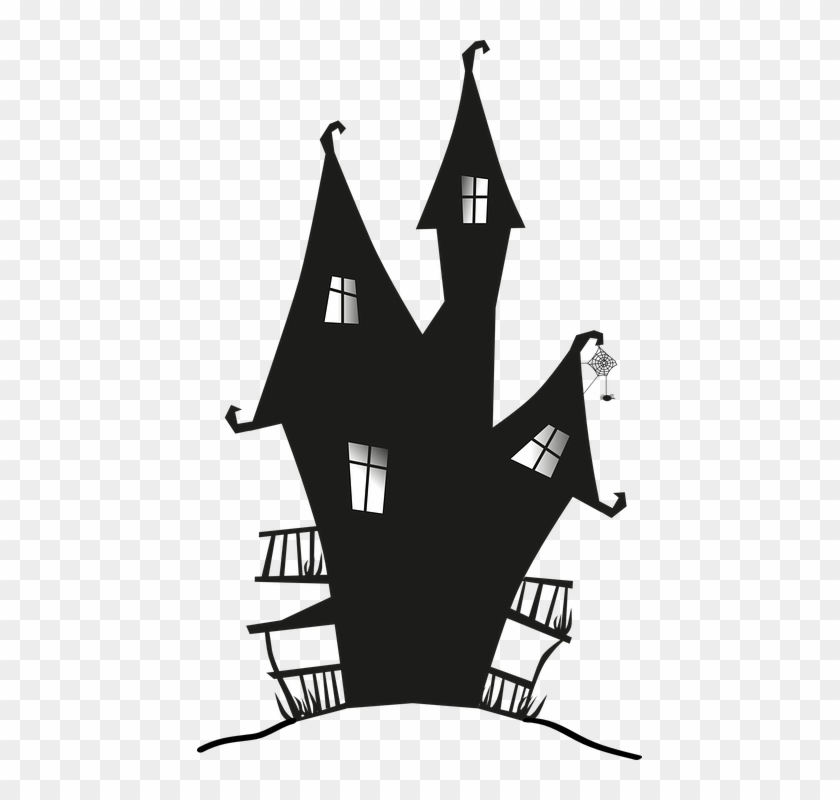 House Cleaning Clipart 20, Buy Clip Art - Haunted House Shower Curtain #552866