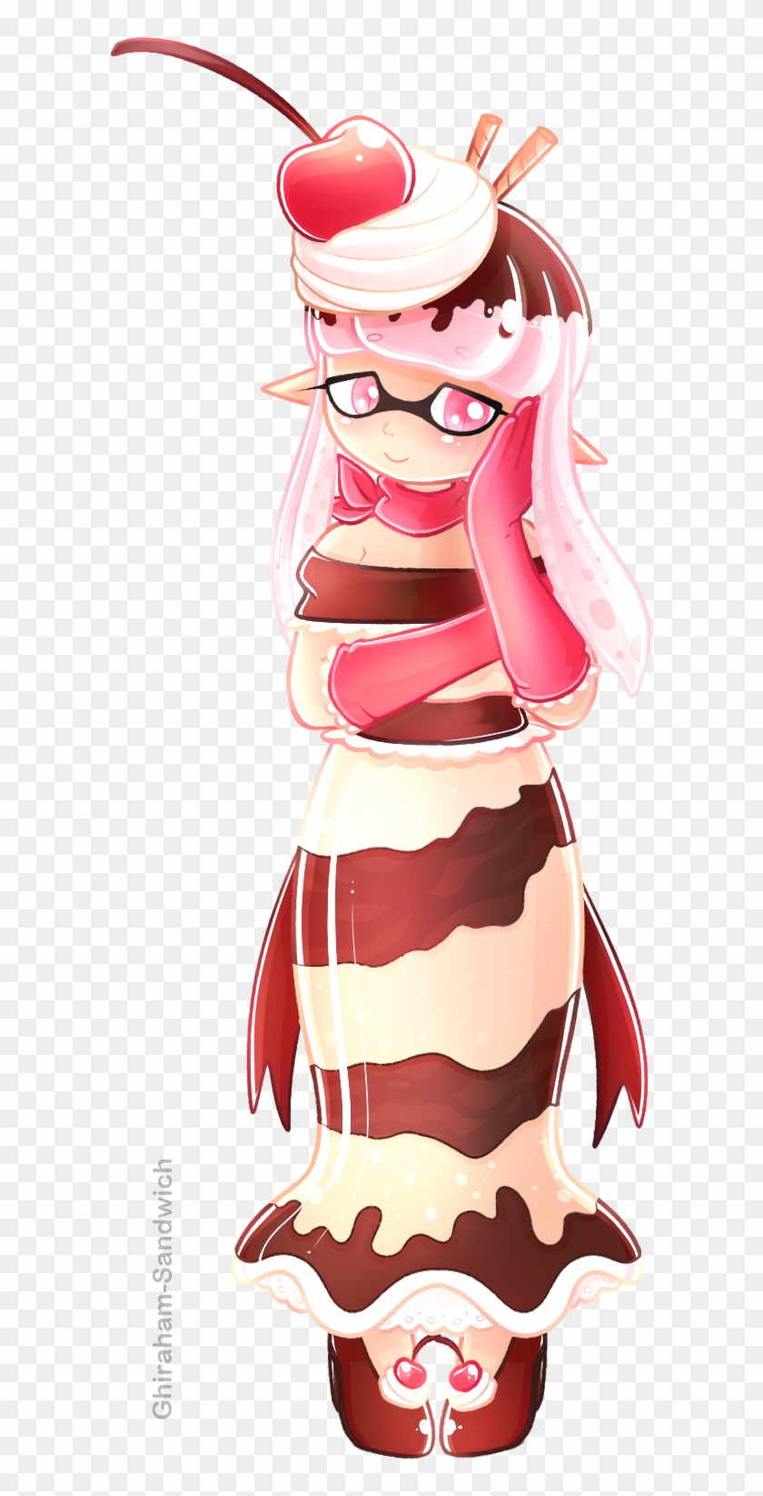 Ice Cream Sundae Inkling By Ghiraham-sandwich - Illustration #552911