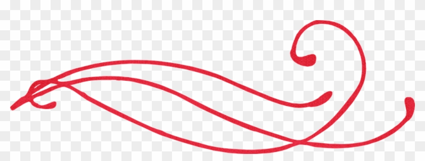 Swirl Red Decoration Border Curly Curves D - Red Swirl No Background #552956