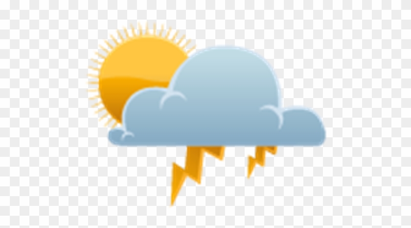 Scattered Thunderstorms Clipart #553007