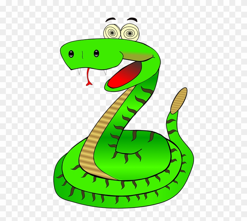 Cartoon Rattlesnake 2, Buy Clip Art - Klapperschlange Clipart #553087