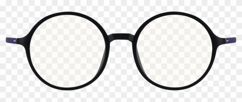 Pin Eye Glasses Clip Art - Round Black Glasses Png #553124