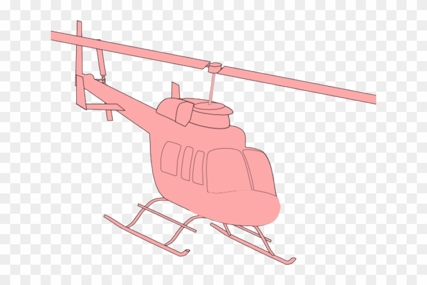 Helicopter Clipart Pink - Helicopter Clip Art #553284