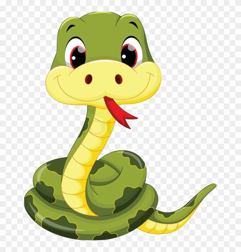 Need A Clue Click Here - Cute Cartoon Snake #553290