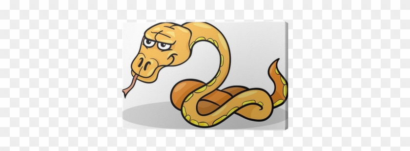 Snake Reptile Cartoon Illustration Canvas Print • Pixers® - Illustration #553296