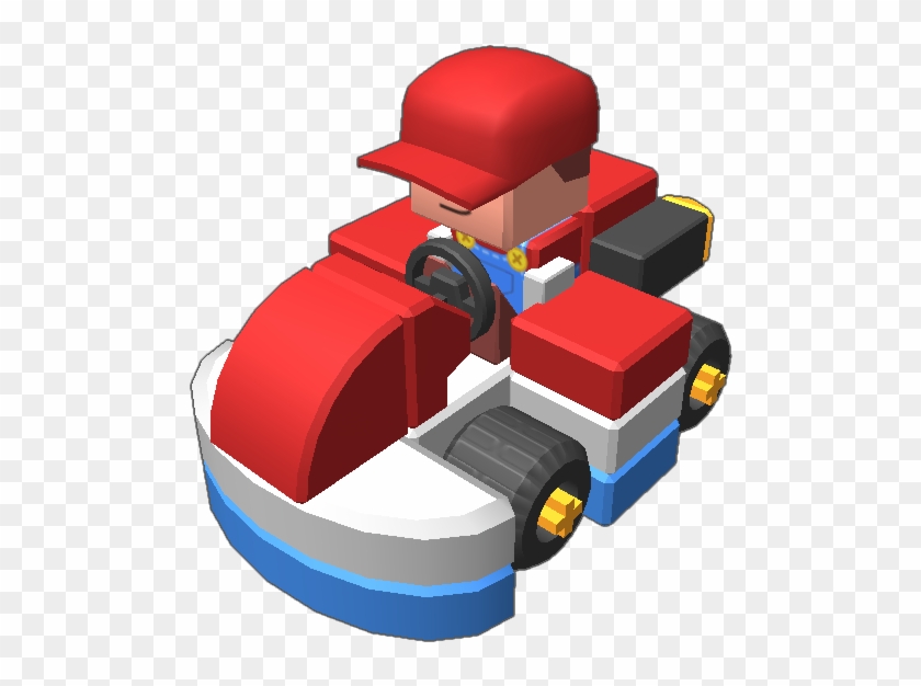 Mario In His Standard Kart From Mario Kart - Illustration #553302