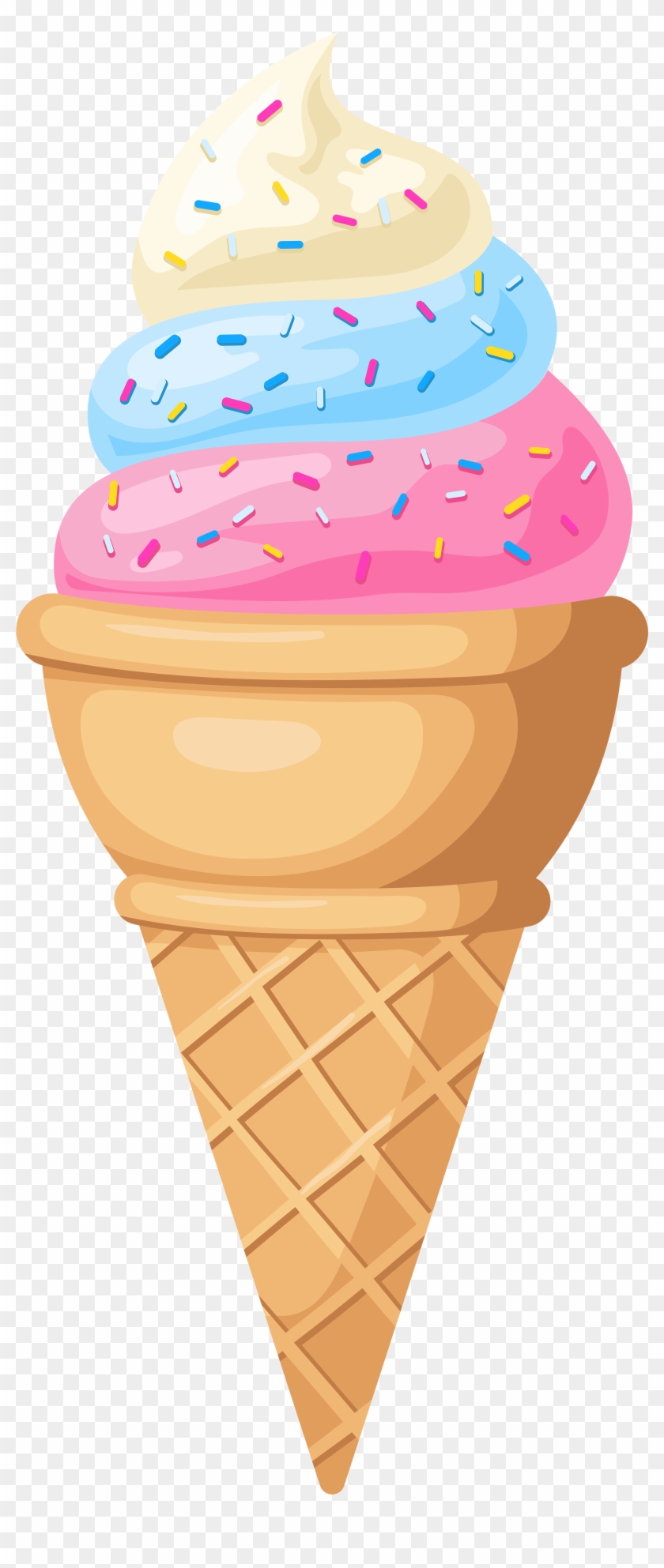 Ice Cream Cone Png Clip Art - Ice Cream Cone Clip Art #553360