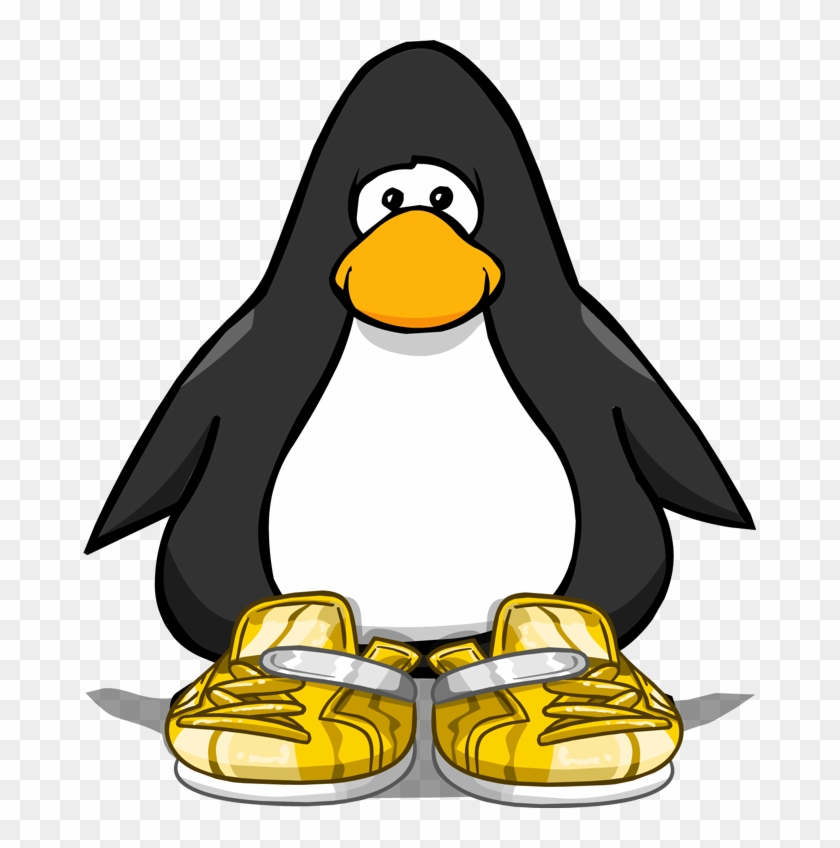 Gold Sneakers Pc - Club Penguin Unicycle #553381