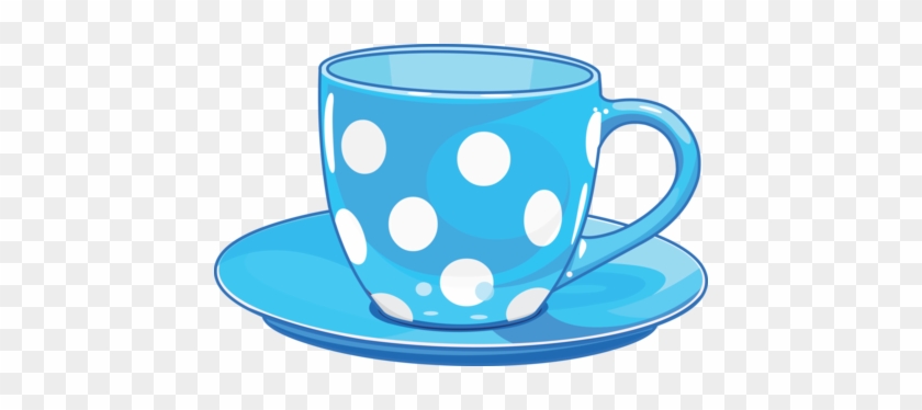 Blue Cup Cliparts - Cute Tea Cup Clipart #553620