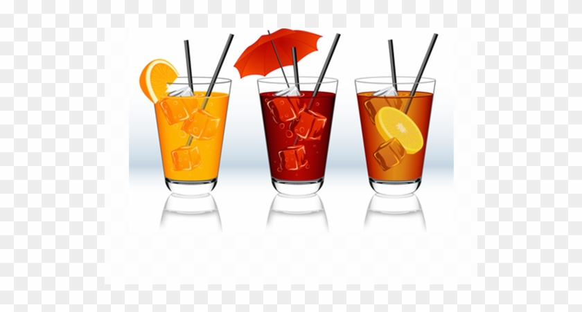 Cold Beverages - Drinks Vector #553970