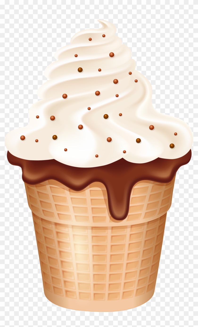 Ice Cream Cup Cornet Picture - Ice Cream Cup Clipart #554155