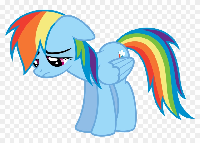 Saddest Dashie - My Little Pony Rainbow Dash Uh #554233