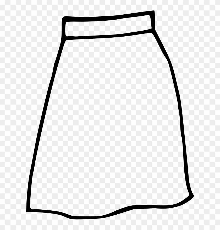 Skirt 20clipart - Skirt Clipart Black And White #554257