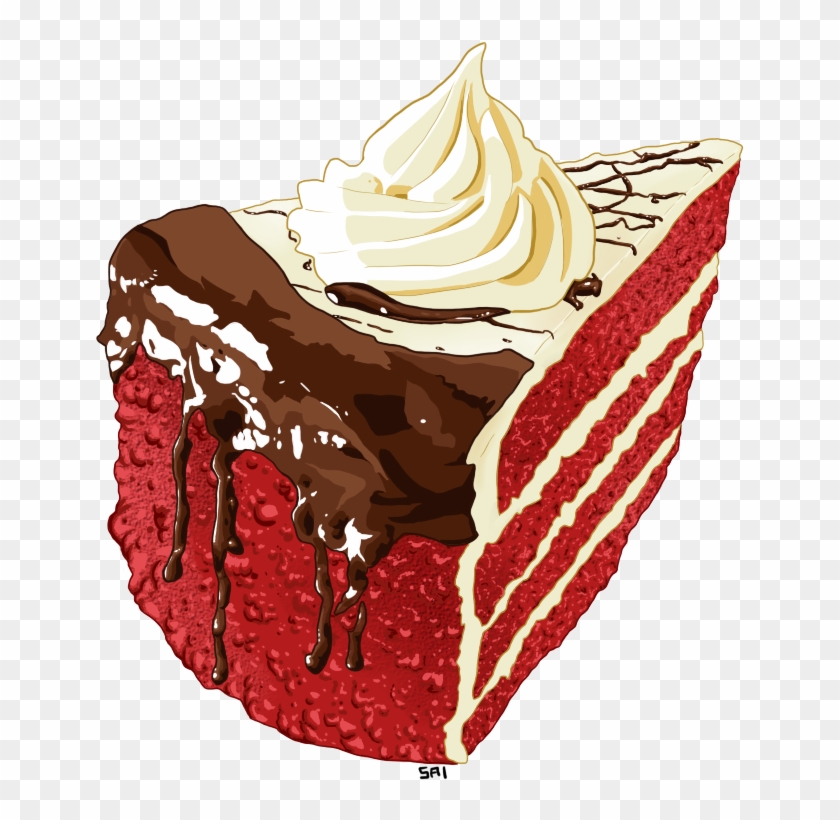 28 Collection Of Velvet Clipart - Red Velvet Cake Clipart #554312