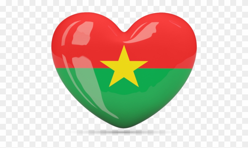 Illustration Of Flag Of Burkina Faso - Hong Kong Flag Heart #554477