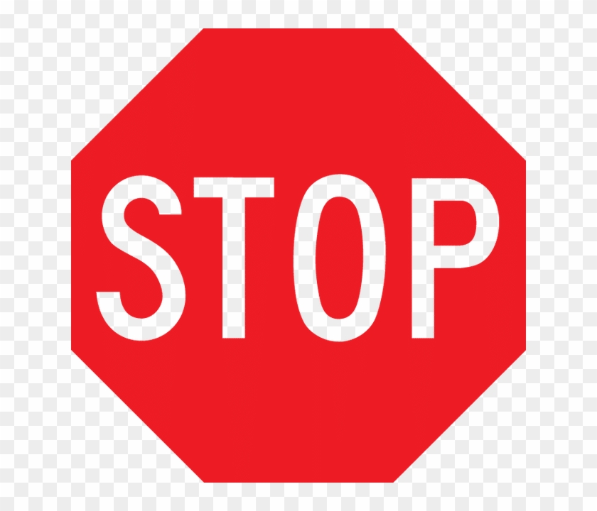 Clip Art Of A Stop Sign - 4 Way Stop Sign #554485