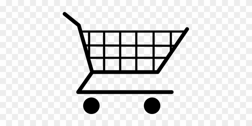 Shopping Cart Empty Pictogram Sign Superma - Shopping Cart #554487