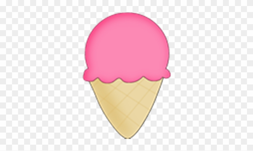 Pink Ice Cream Cone Transparent - Ice Cream Roblox Logo #554544