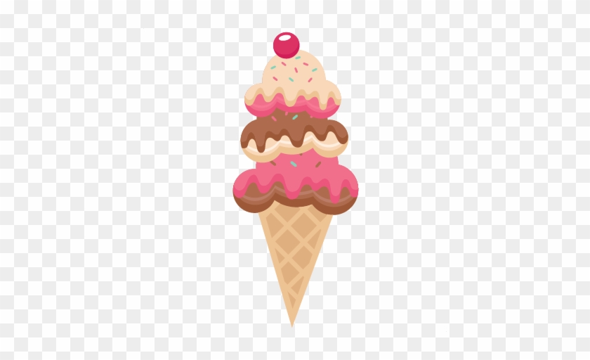 Ice Cream Cone Svg Scrapbook Cut File Cute Clipart - Ice Cream Cone Svg #554557