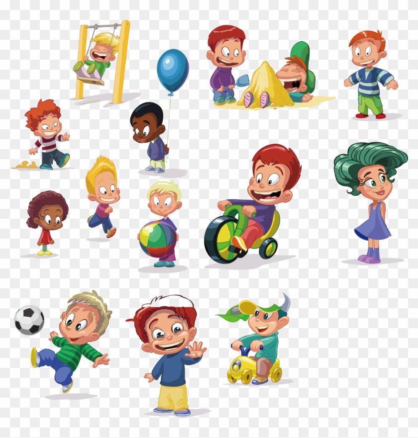 Child Cartoon Play Clip Art - Child Cartoon Play Clip Art #554724