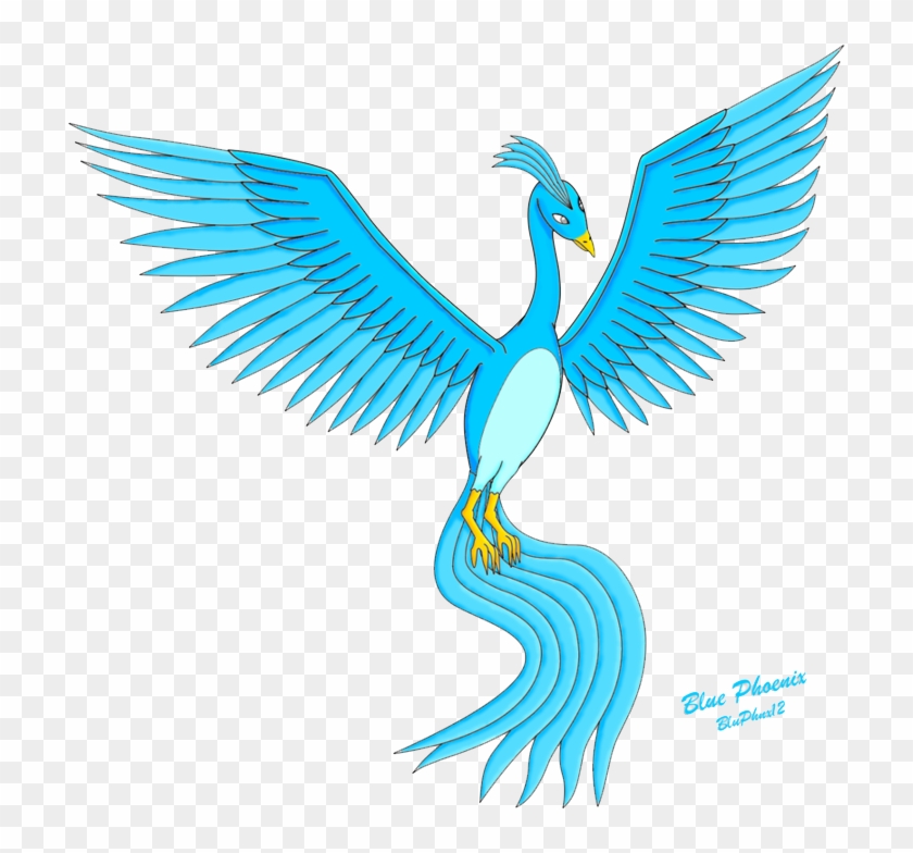 Blue Phoenix Png Image - Portable Network Graphics #554662