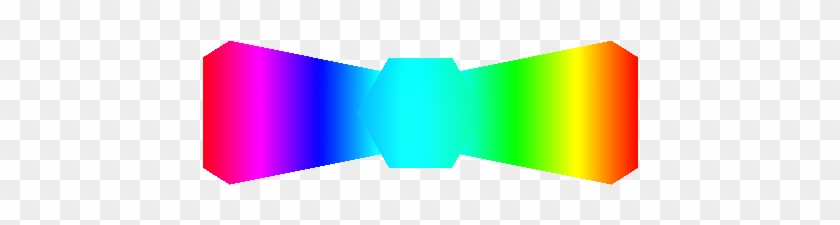 Rainbow Clipart Bow Tie - Unturned Rainbow Tie #554687