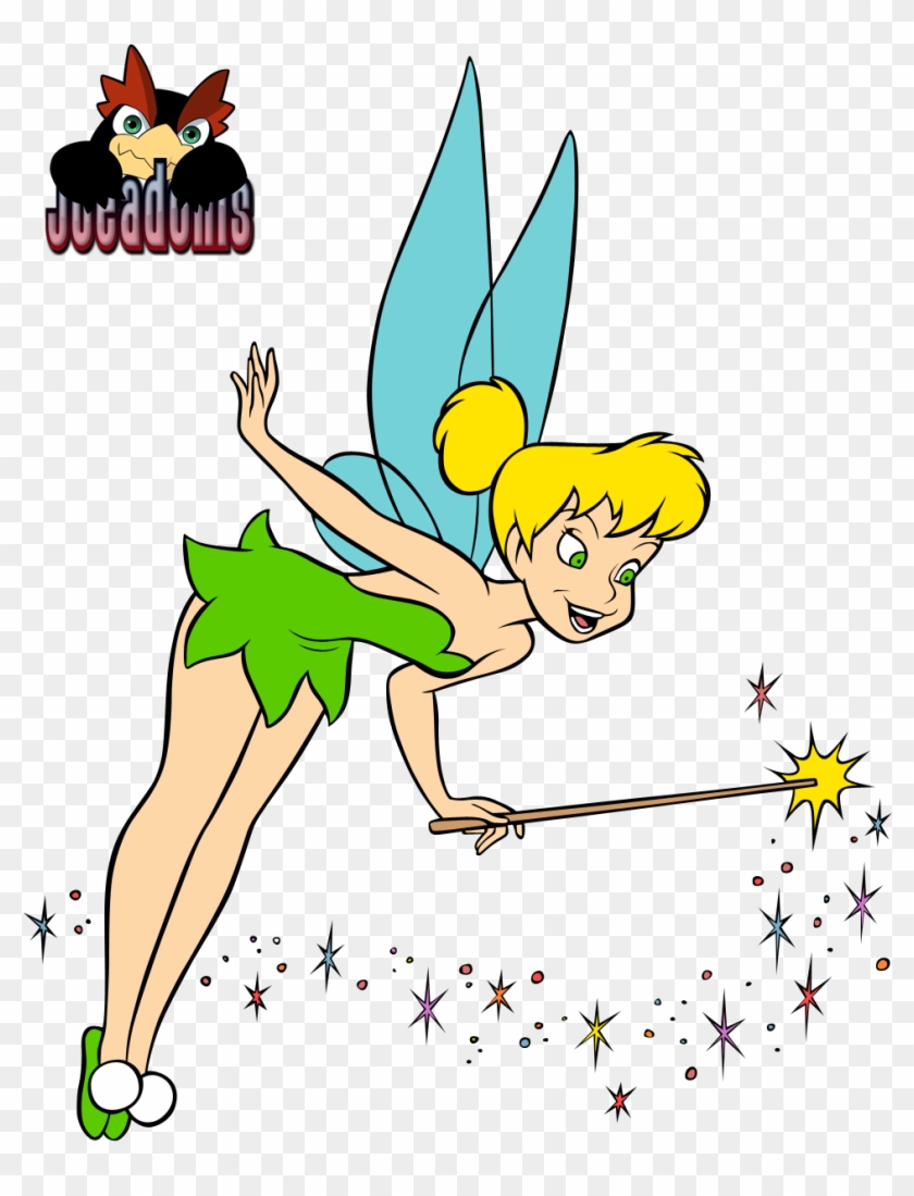 Tinkerbell Vector - Tinkerbell With Wand And Pixie Dust #554727
