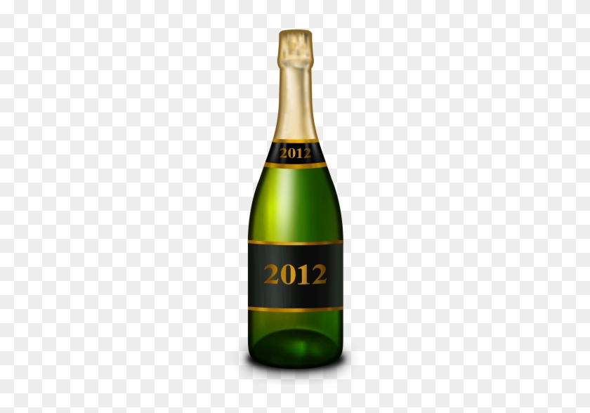 Champagne Bottle Icon - New Year's Icon Png #554730