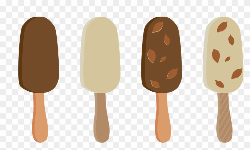 Ice Cream Popsicle On A Stick Chocolate Wi - Chocolate #554773