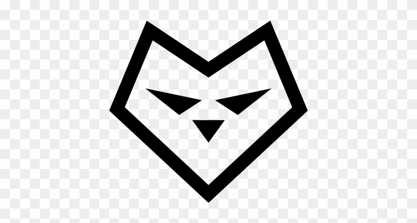 Heart Shaped Wolf Face Vector - Face Wolf Png #554850