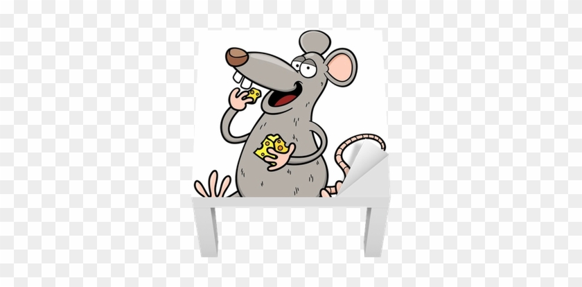 Vector Illustration Of Cartoon Rat Lack Table Veneer - Szczury Kolorowanki #555024