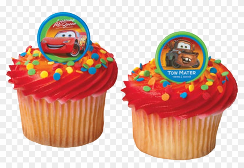 Lightning Mcqueen Mater Cupcake Birthday Cake Frosting - Lightning Mcqueen Mater Cupcake Birthday Cake Frosting #555280