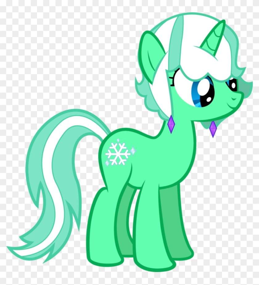 Icy Mint Adores Ice Skating, And Owns An Ice Cream - My Little Pony #555239