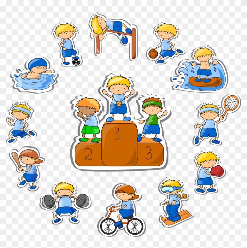 Sport Cartoon Drawing Clip Art - Sport Cartoon Drawing Clip Art #555616