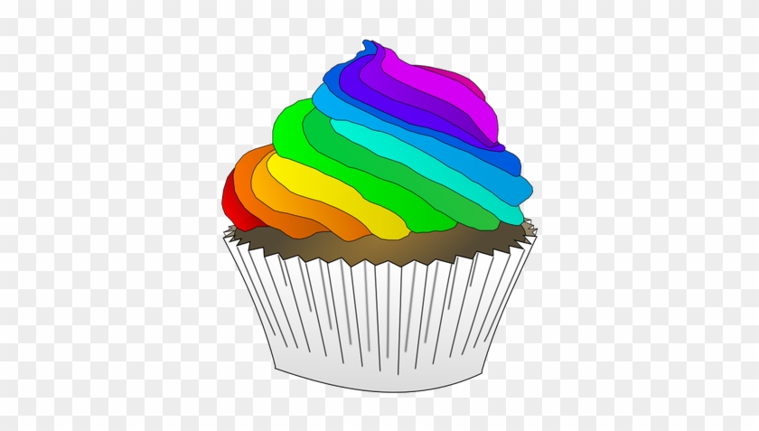 Rainbow Cupcake - Cup Cake Icons Free #555411