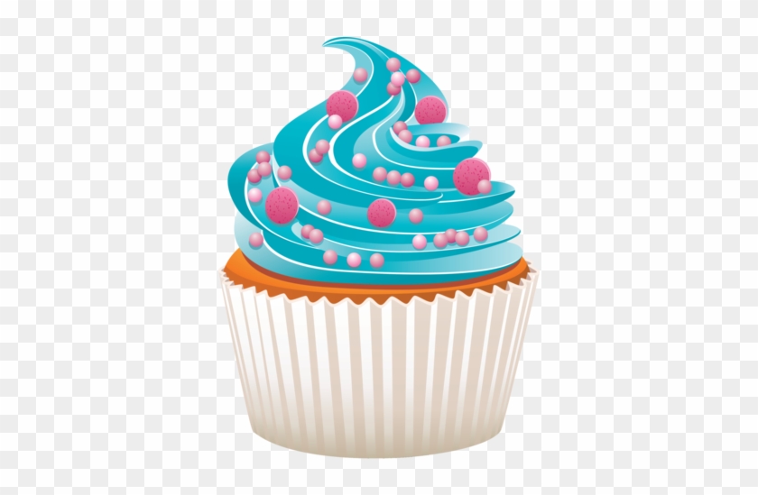 Package Four Includes - Blue Cupcake Png #555439