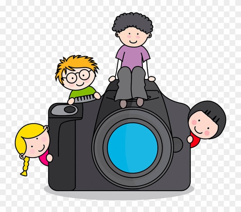 Picture - Children With A Camera Clipart #555441